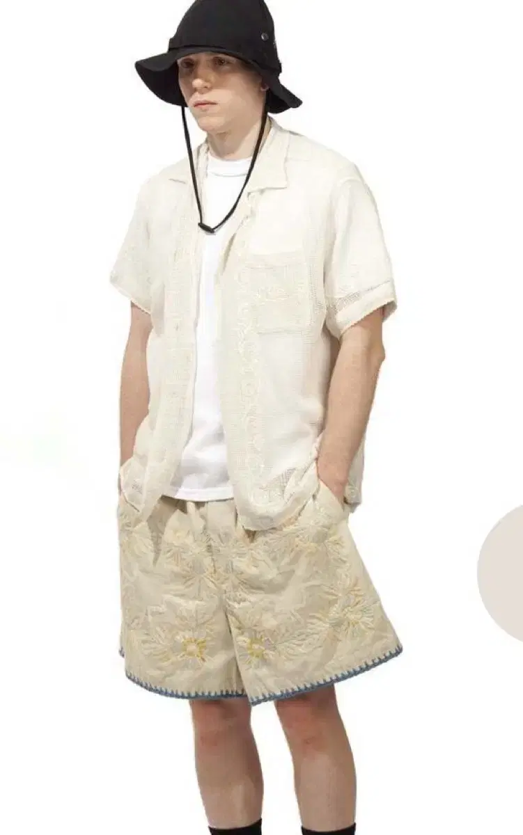 보디 셔츠 Bode Mesh Filigree Short Sleeve M